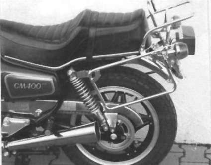 Pont à bagages tubulaire Support de top case et support de valises latérales pour Honda CM 400 T (80-84) Hepco & Becker
