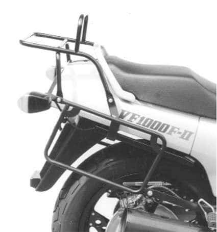 Pont de bagages tubulaire Support de top case et de valises latérales noir pour Honda VF 1000 F (85-88)