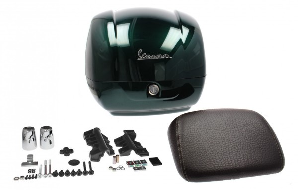 Top case original pour Vespa GTS - vert / metalized green 349/A