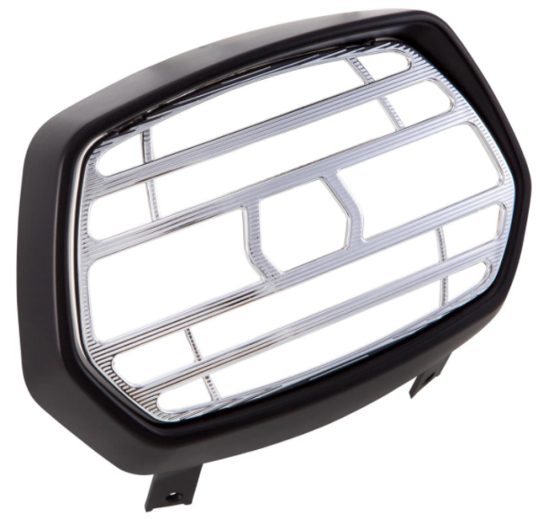 Grille de lampe noir mat pour Vespa Sprint 50-150ccm 2T/4T, grille - chrome