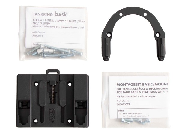 Anneau de réservoir Basic avec unité de fermeture de la sacoche de réservoir pour BMW G 310 GS (17-) Hepco & Becker