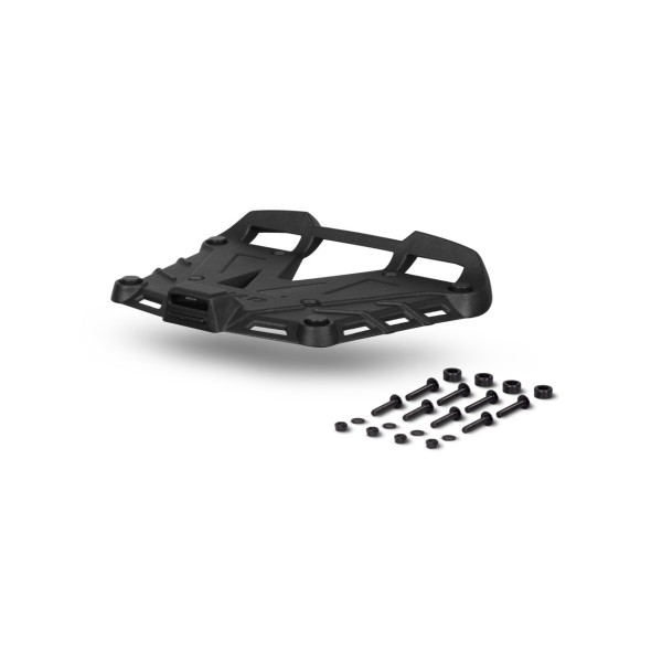 Plaque de fixation pour top case Shad, en aluminium noir