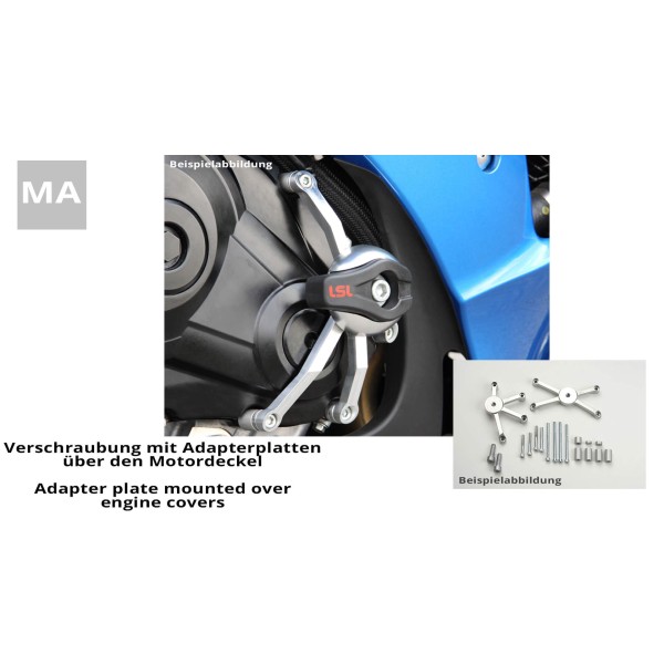 LSL Crash Pad Anbaukit für Suzuki GSX-R600, GSX-R750, 2011-