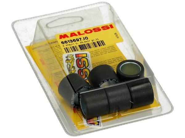 Jeu de galets de variateur Malossi, 21x17 mm, 11,0 g, pièces : 6