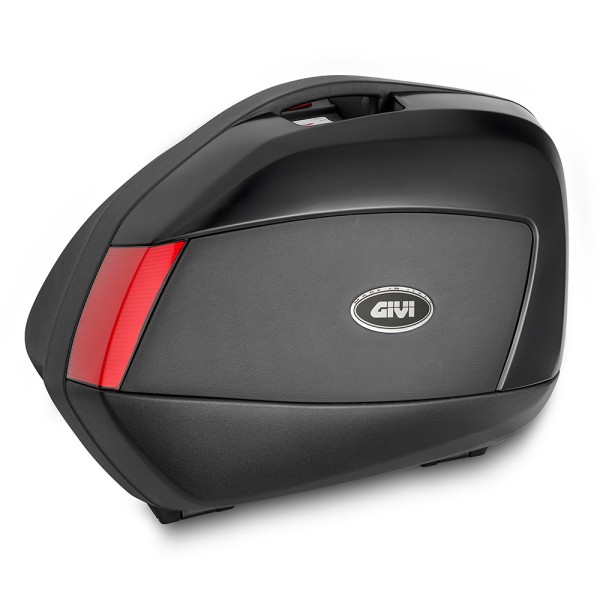 V35 Kit de valises latérales MONOKEY SIDE avec housse en noir et réflecteurs rouges Givi