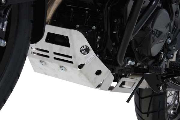 Plaque de protection moteur argentée pour BMW F 800 GS (08-18) Hepco & Becker