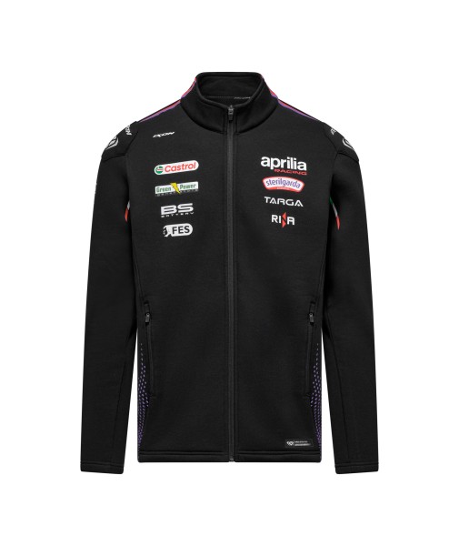 Sweat à capuche zippé Aprilia Racing Team 2026 pour homme, noir
