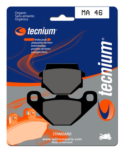 Plaquettes de frein organiques Tecnium Street - MA46