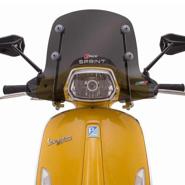 Pare-brise Faco mi-haut pour Vespa Sprint - teinté