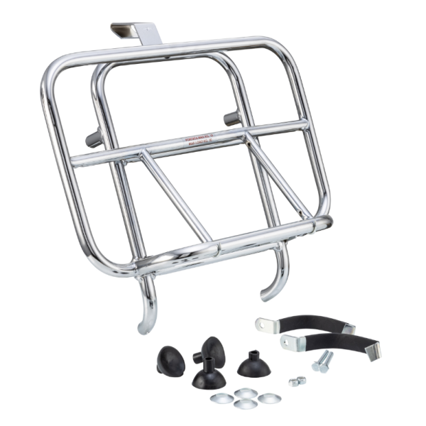 Porte-bagages avant pour Vespa GTS/GTS Super/GTV/GT 60/GT/GT L 125-300ccm, pliable, chrome