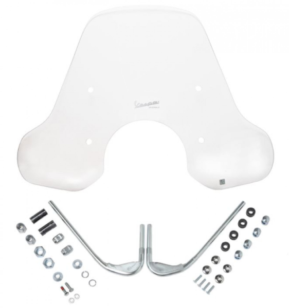 Pare-brise moyen avec support Vespa GTS / Super (HPE & SuperTech) original Vespa