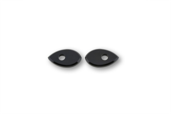 HIGHSIDER smart Plaques de montage Indy Spacer Aluminium noir, Pour Honda