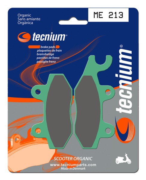 Plaquettes de frein organiques pour scooter Tecnium - ME213