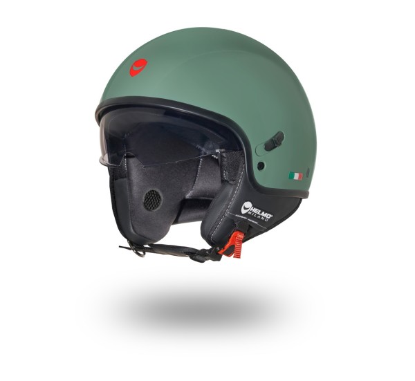 Helmo Milano Demi Jet Puro Slider vert brillant