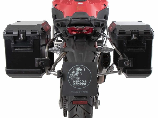 Kit de support de valises Cutout y compris kit de valises Xplorer Cutout noir pour Ducati Multistrada V4 (25-)