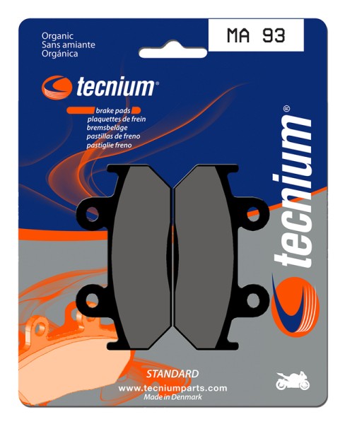 Plaquettes de frein organiques Tecnium Street - MA93