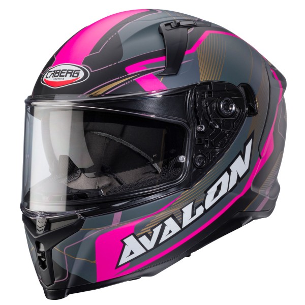 Caberg casque Avalon X Optic noir mat/gris fuchsia