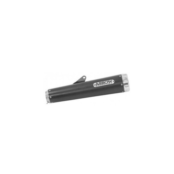 ARROW Auspuff Komplettanlage DARK REBEL für Kawasaki Vulcan S 650 2014-2016, Edelstahl schwarz u. Al