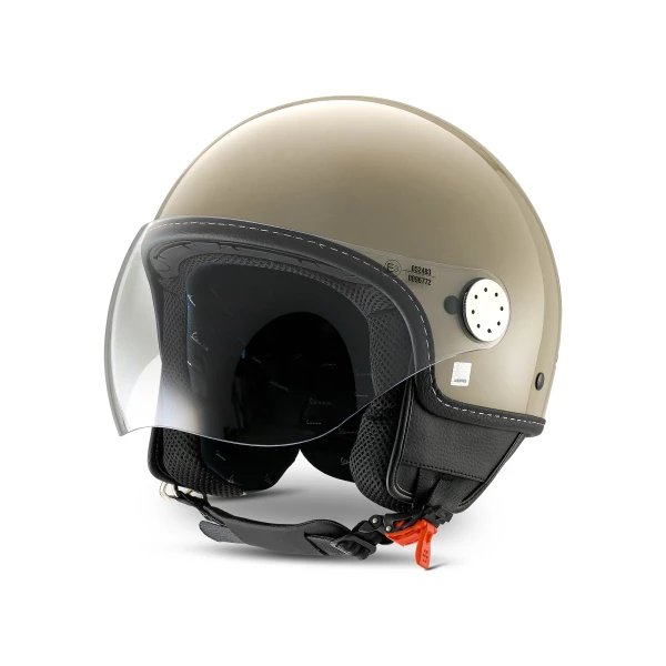 Vespa casque jet visor 4.0 orange impolsivo