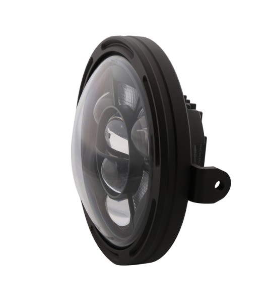 HIGHSIDER pro Phare 7 pouces Frame-R1 Type 11 LED Noir Fixation latérale