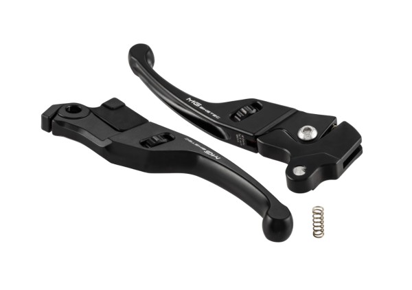 Kit de leviers de frein sport MG Biketec noirs pour Vespa Primavera /​Sprint 50-150 cm³ 4 temps (24-) Euro5+