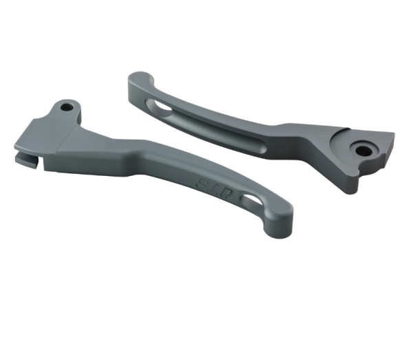 Kit levier de frein sport Shorty pour Vespa LX /LXV /S /Primavera /Sprint 50-150ccm, gris mat
