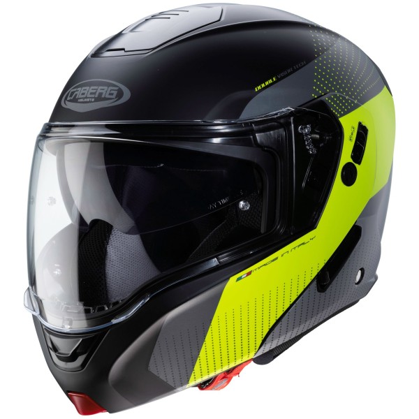 Caberg casque Horus Scout, noir mat/jaune fluo gris