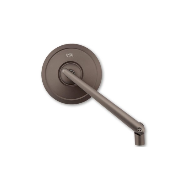 LSL Spiegel RETRO, Lenkerspiegel, titan, mit Straßenzulassung, ECE, mit je einem M10 x 1.25 Rechts-