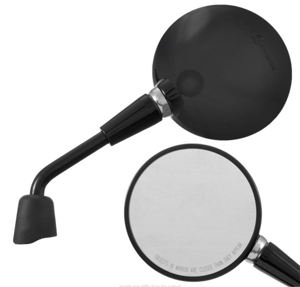 Rétroviseur Shorty, noir brillant, droite et gauche pour Vespa Primavera / GTS HPE