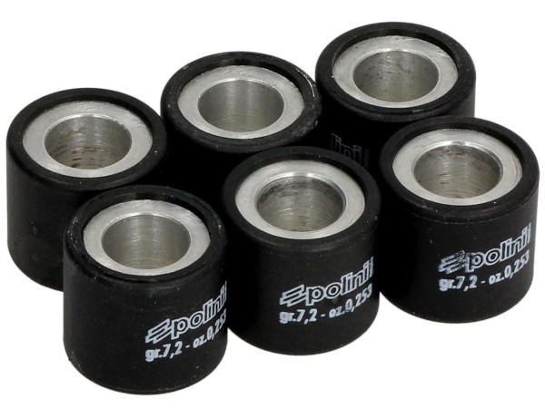 Jeu de galets de variateur Polini, 19x17 mm, 7,2 g, pièces : 6