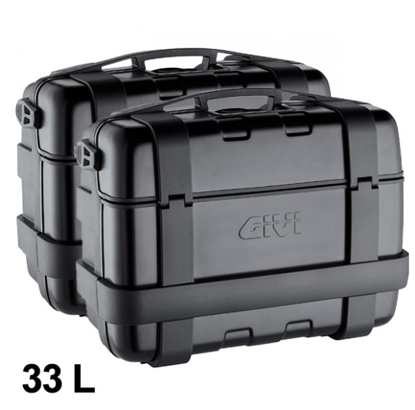 Kit de valises Givi Trekker 33L noir Monokey