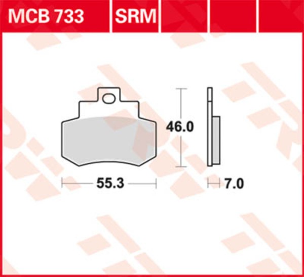 TRW Lucas plaquette de frein MCB620