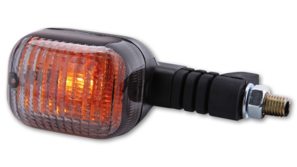 HIGHSIDER Smart Duc-Style Clignotants Boîtier noir / Lentille gris fumée (pièce), Avant droit