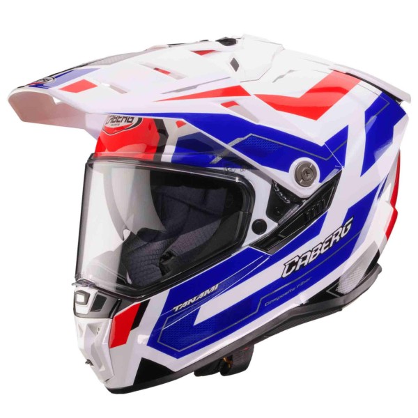 Caberg casque Tanami Ranger blanc/bleu-rouge