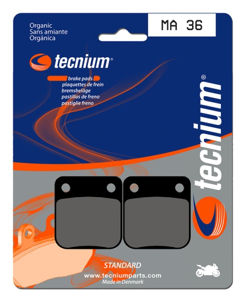 Plaquettes de frein organiques Tecnium Street - MA36