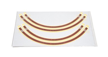 Jeu d'autocollants décoratifs de jantes orange pour Honda GL1800 Gold Wing (20-) Original