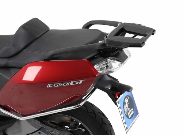 Support de topcase Alurack noir pour BMW C 650 GT (12-21) Hepco & Becker