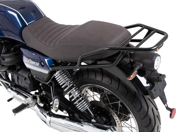 Porte-bagages tubulaire noir pour Moto Guzzi V7 850 Stone Corsa (2024) Hepco & Becker