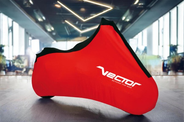 VECTOR Bâche extensible Intérieur pour moto/scooter - Rouge - S