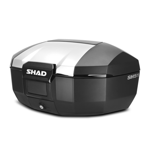 Top case Shad SH51, noir avec cache en alu, 51 l