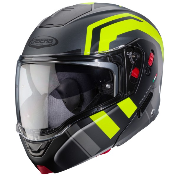Caberg casque Horus X Road mat-gun metallic/noir-fluo-jaune