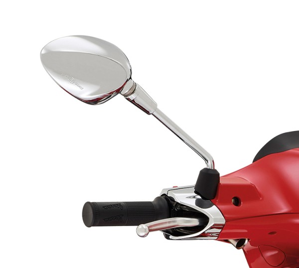 Rétroviseur droit chromé pour Vespa Sprint 50-150ccm 2T/4T