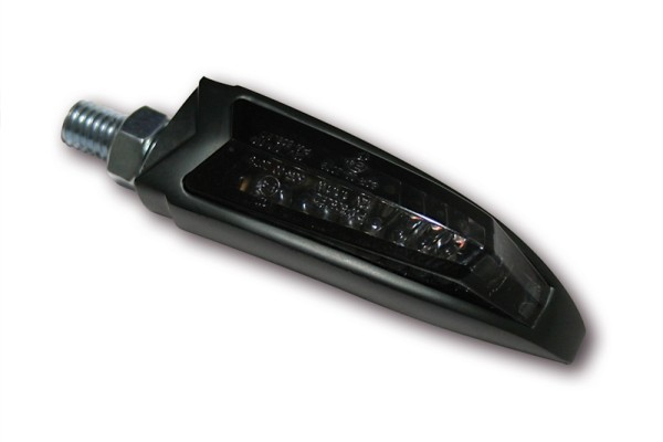 HIGHSIDER pro Arc LED clignotant/feu de position noir/teinté 2in1, homologué E (paire)