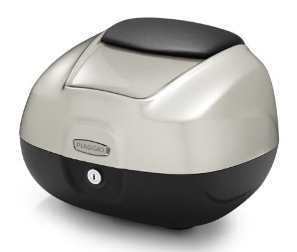 Top case 37 L avec dossier pour Piaggio MP3 HPE RST 400 Classic (2022) - gris métallisé G04