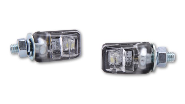 HIGHSIDER smart Picco Eclairage de plaque d'immatriculation à LED noir (paire)