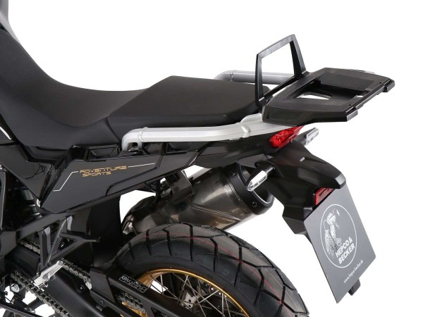Support de top case Alurack noir pour Honda CRF 1100 Africa Twin / Adventure Sports (20-23)