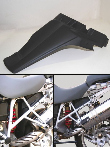 Protection anti-éclaboussures arrière pour BMW R 1200 GS (08-12) /Adventure (08-12), noir