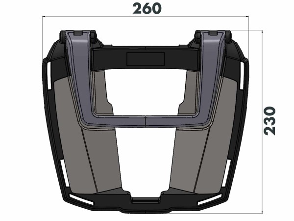 Support de top case Easyrack noir pour Honda CBR 1100 XX Blackbird (97-07) Hepco & Becker
