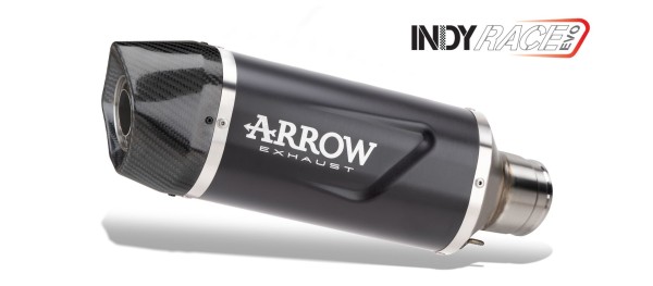 ARROW Échappement DARK INDY RACE EVO alu noir avec embout carbone pour Triumph Trident 800 (26-)