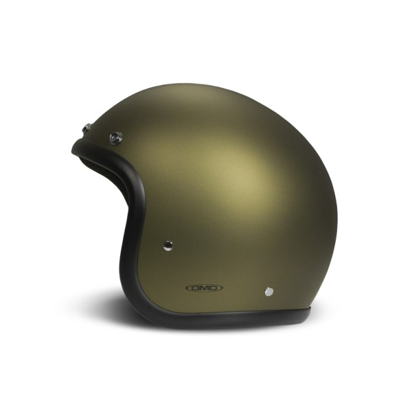 Casque intégral DMD Retro, vert mat, Olive Gold, fibre de verre, ECE 22.06